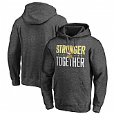 Men's Minnesota Vikings Heather Charcoal Stronger Together Pullover Hoodie,baseball caps,new era cap wholesale,wholesale hats